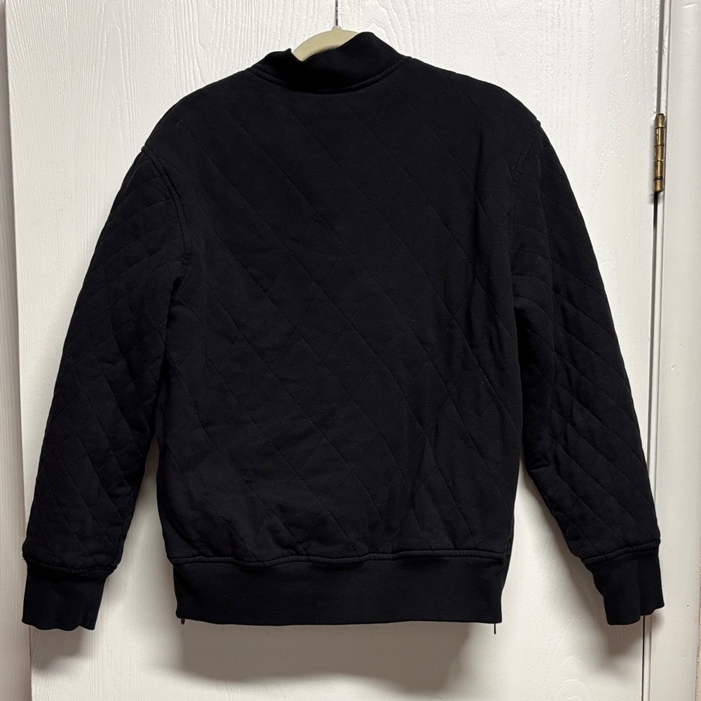 Athleta Small‎ Black Quilted Bomber Jacket. EUC - Picture 6 of 16